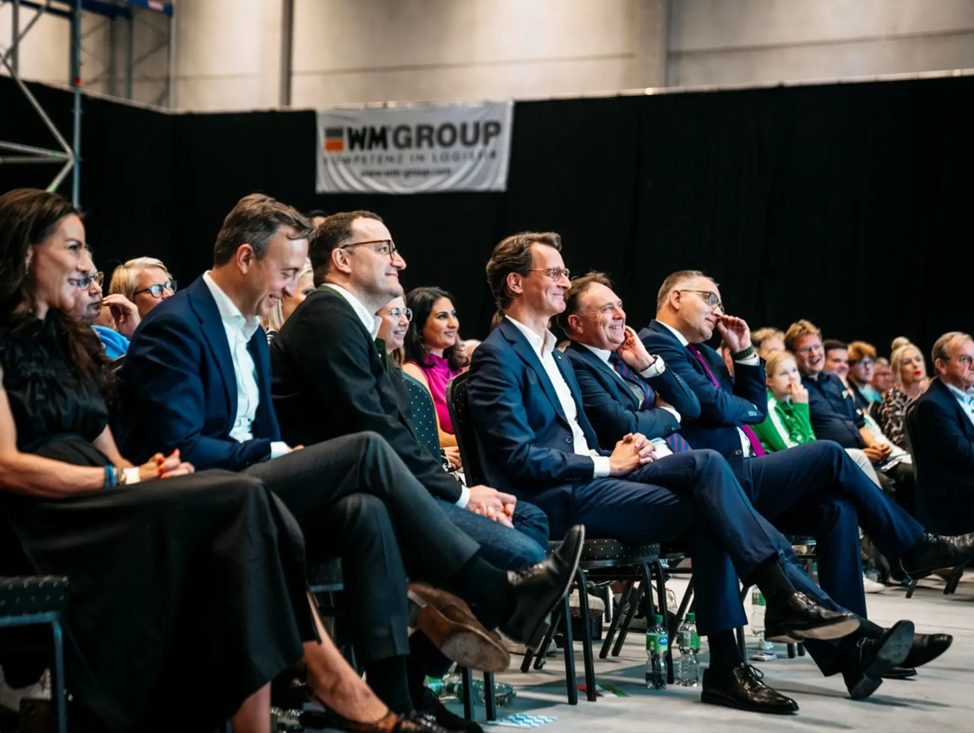 WM GROUP Logistikhalle wird zur außergewöhnlichen Eventlocation – Auftritt von Ministerpräsidenten Wüst und Söder